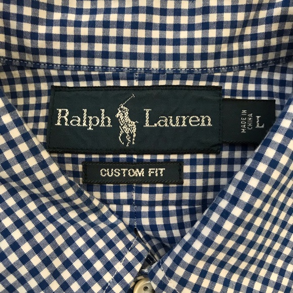 Men’s large Ralph Lauren custom fit button down - Picture 4 of 4